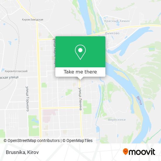 Brusnika map