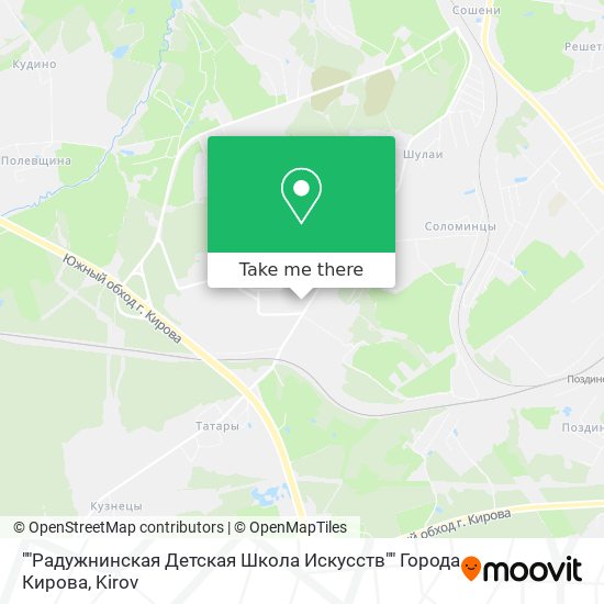 ""Радужнинская Детская Школа Искусств"" Города Кирова map