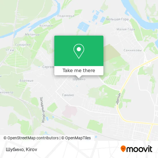 Шубино map