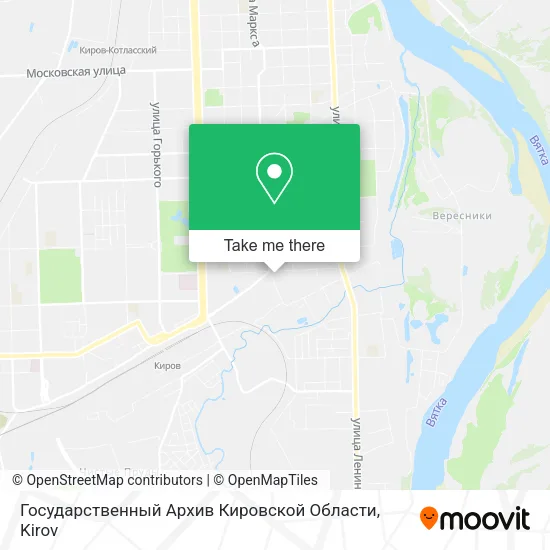 Государственный Архив Кировской Области map
