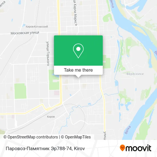 Паровоз-Памятник Эр788-74 map