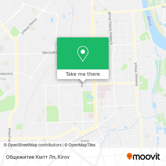 Общежитие Кмтт Лп map