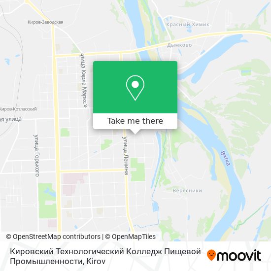 Кировский Технологический Колледж Пищевой Промышленности map