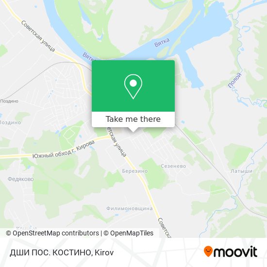 ДШИ ПОС. КОСТИНО map