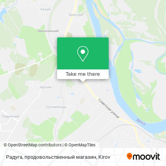 Радуга, продовольственный магазин map