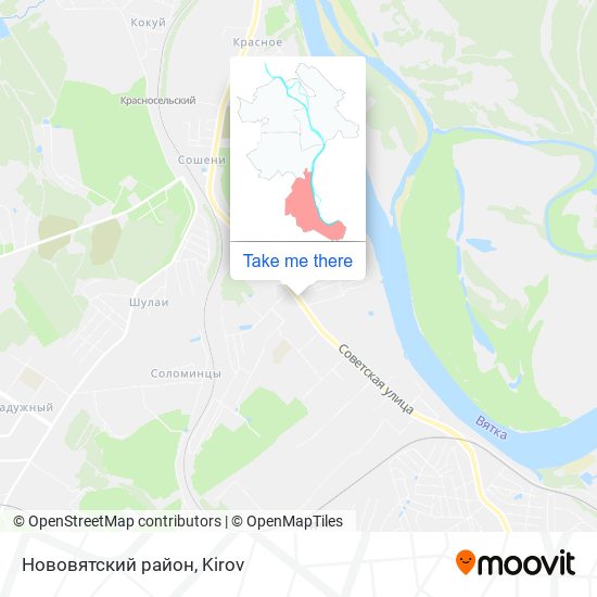 Нововятский район map