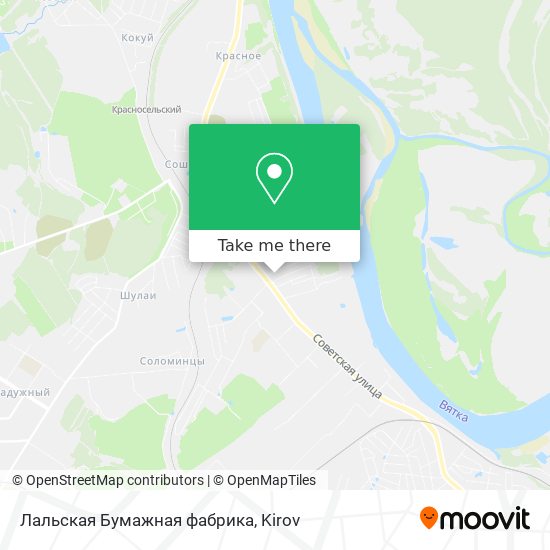 Лальская Бумажная фабрика map