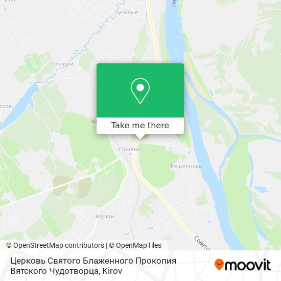 Церковь Святого Блаженного Прокопия Вятского Чудотворца map