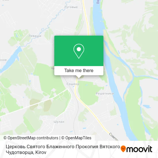 Церковь Святого Блаженного Прокопия Вятского Чудотворца map