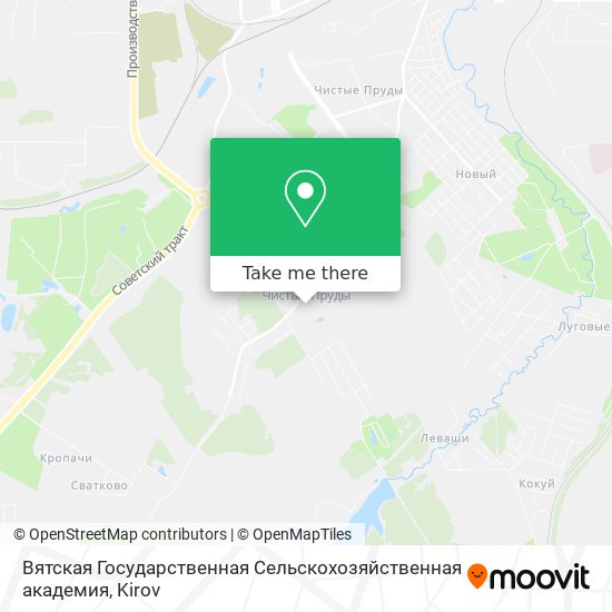 Вятская Государственная Сельскохозяйственная академия map