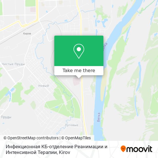 Инфекционная КБ-отделение Реанимации и Интенсивной Терапии map