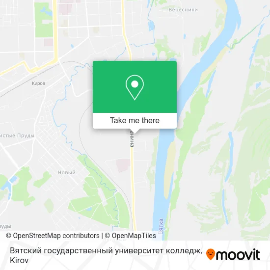 Вятский государственный университет колледж map