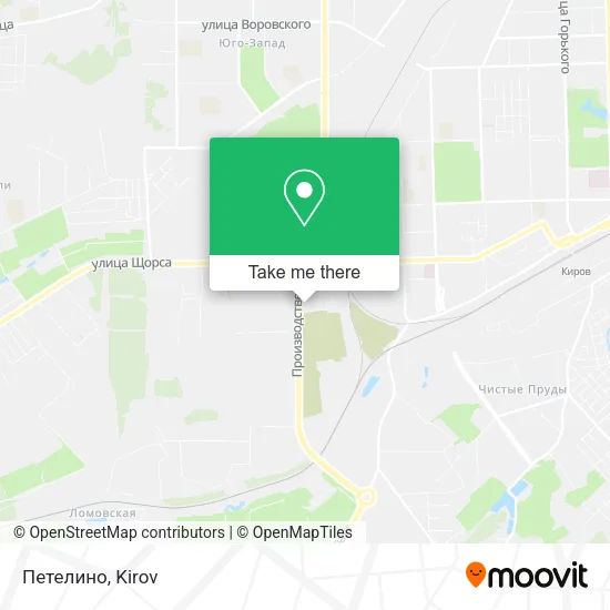Петелино map