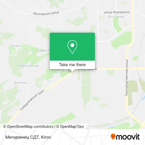 Мичуринец СДТ map