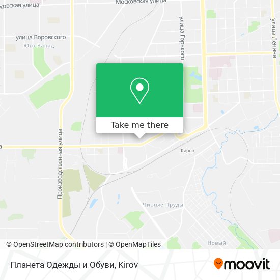 Планета Одежды и Обуви map