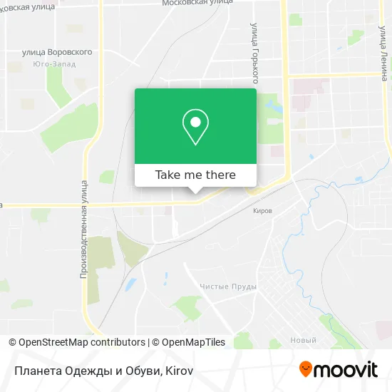 Планета Одежды и Обуви map