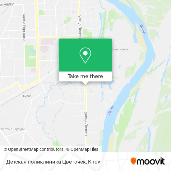 Детская поликлиника Цветочек map