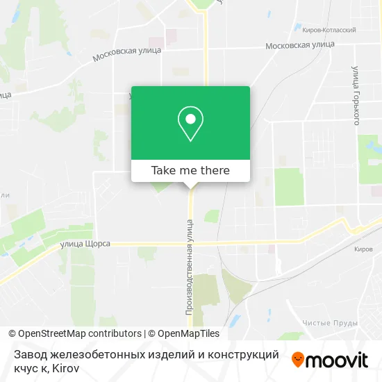 Завод железобетонных изделий и конструкций кчус к map