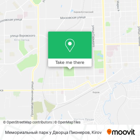 Мемориальный парк у Дворца Пионеров map
