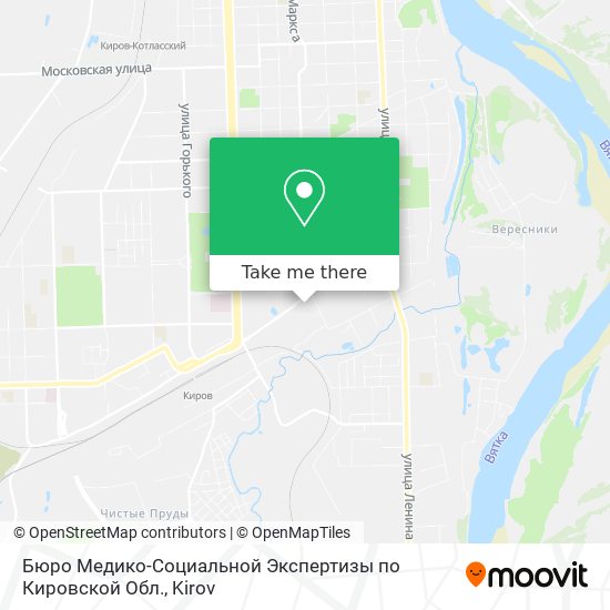 Бюро Медико-Социальной Экспертизы по Кировской Обл. map