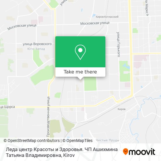 Леда центр Красоты и Здоровья. ЧП Ашихмина Татьяна Владимировна map