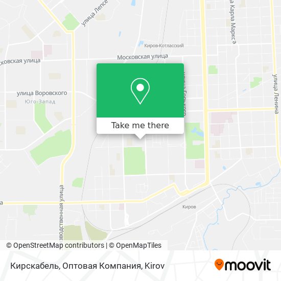 Кирскабель, Оптовая Компания map