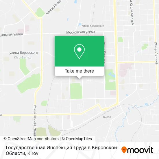 Государственная Инспекция Труда в Кировской Области map