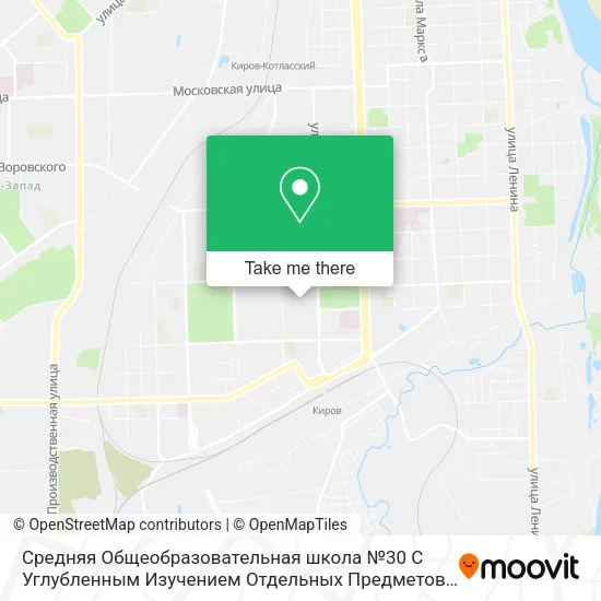 Средняя Общеобразовательная школа №30 С Углубленным Изучением Отдельных Предметов map