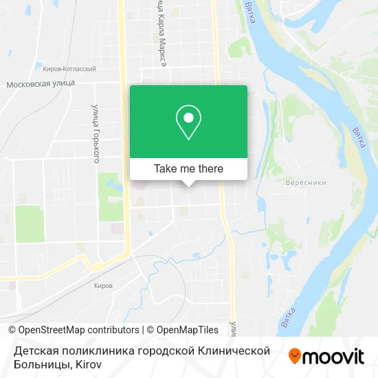 Детская поликлиника городской Клинической Больницы map