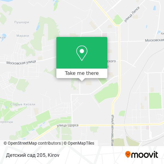Детский сад 205 map