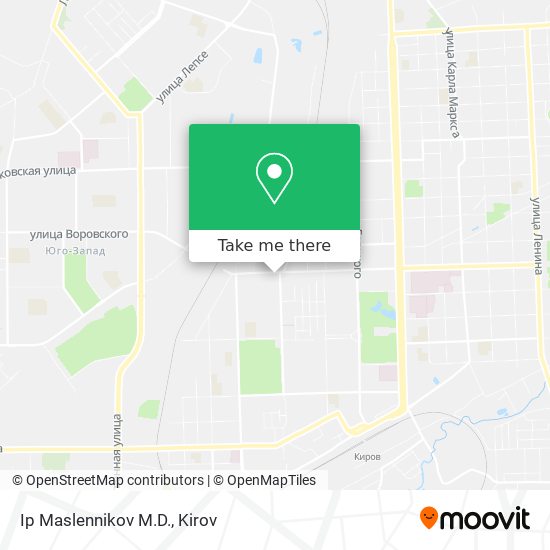 Ip Maslennikov M.D. map