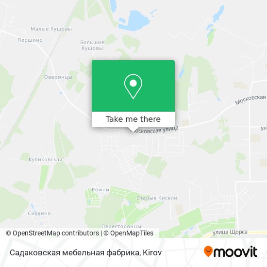 Садаковская мебельная фабрика map