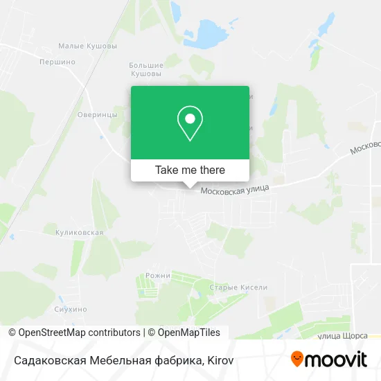 Садаковская Мебельная фабрика map