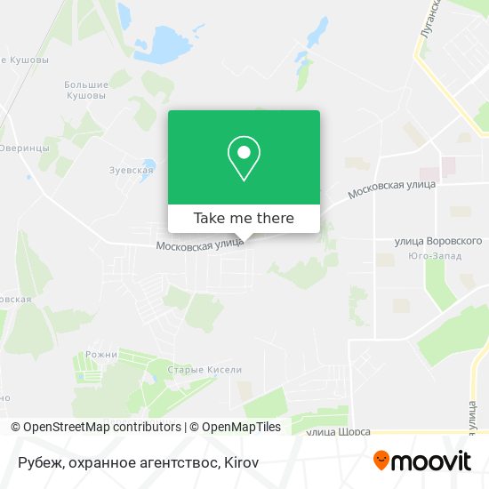 Рубеж, охранное агентствоc map