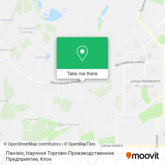 Панэко, Научное Торгово-Производственное Предприятие map