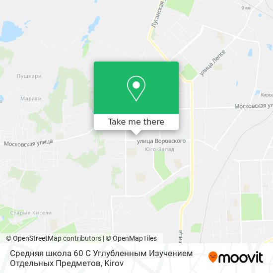 Средняя школа 60 С Углубленным Изучением Отдельных Предметов map