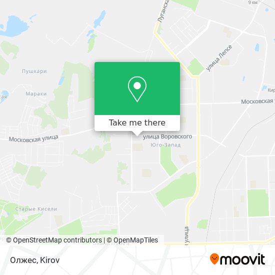 Олжес map