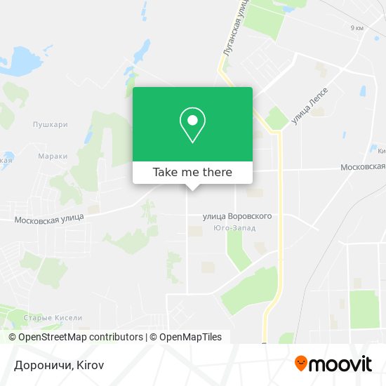 Дороничи map