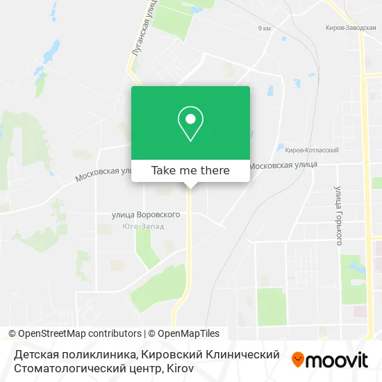 Детская поликлиника, Кировский Клинический Стоматологический центр map