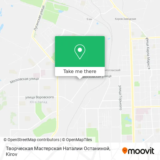 Творческая Мастерская Наталии Останиной map