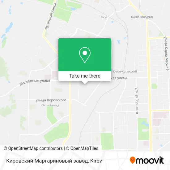 Кировский Маргариновый завод map
