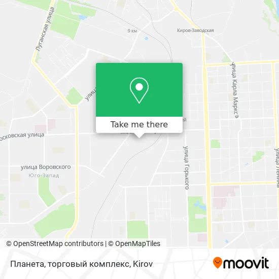 Планета, торговый комплекс map
