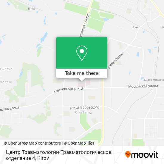 Центр Травматологии-Травматологическое отделение 4 map