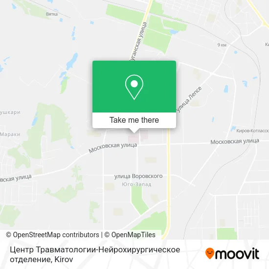 Центр Травматологии-Нейрохирургическое отделение map