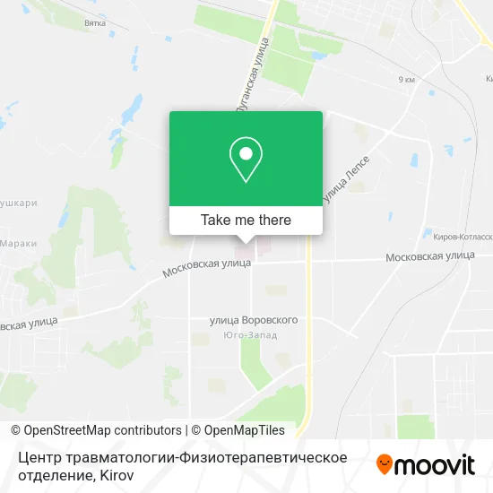 Центр травматологии-Физиотерапевтическое отделение map