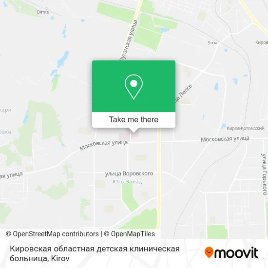 Кировская областная детская клиническая больница map