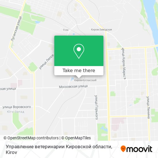 Управление ветеринарии Кировской области map