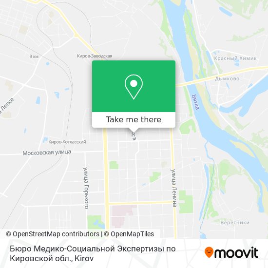 Бюро Медико-Социальной Экспертизы по Кировской обл. map