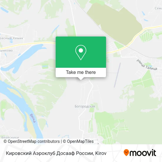 Кировский Аэроклуб Досааф России map