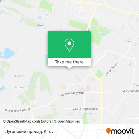 Луганский проезд map